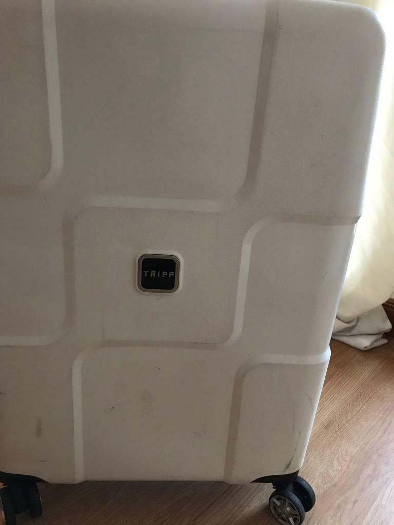 white tripp suitcase